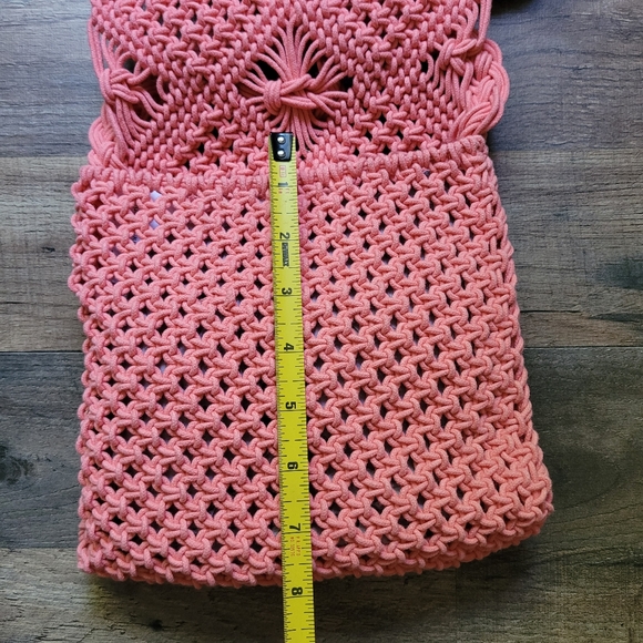 NWT No Boundaries Coral Boho Bag with Fringe - Picture 4 of 8